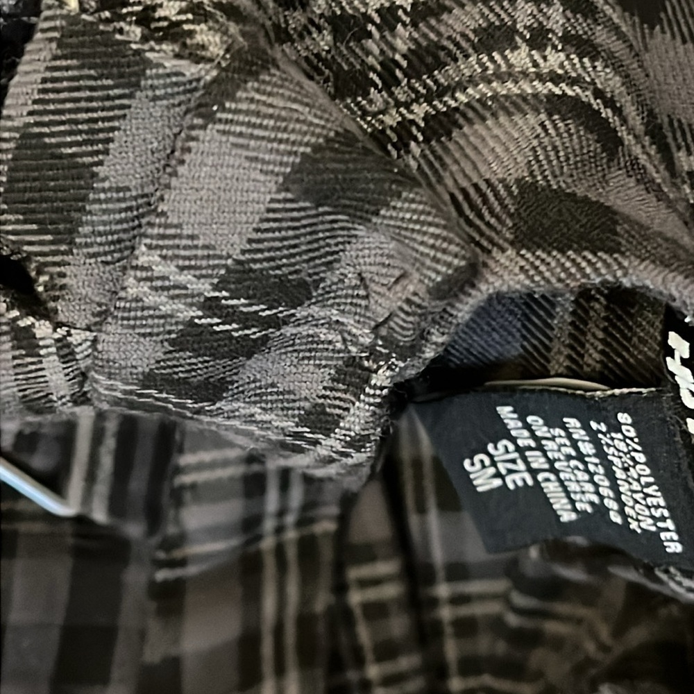 Hot Topic | Pleated plaid mini skirt w/suspenders Women’s size S M stretch punk - Picture 5 of 7